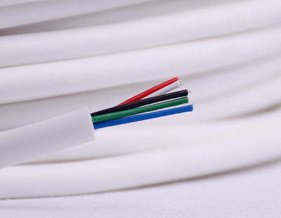 白色五芯硅胶护套线