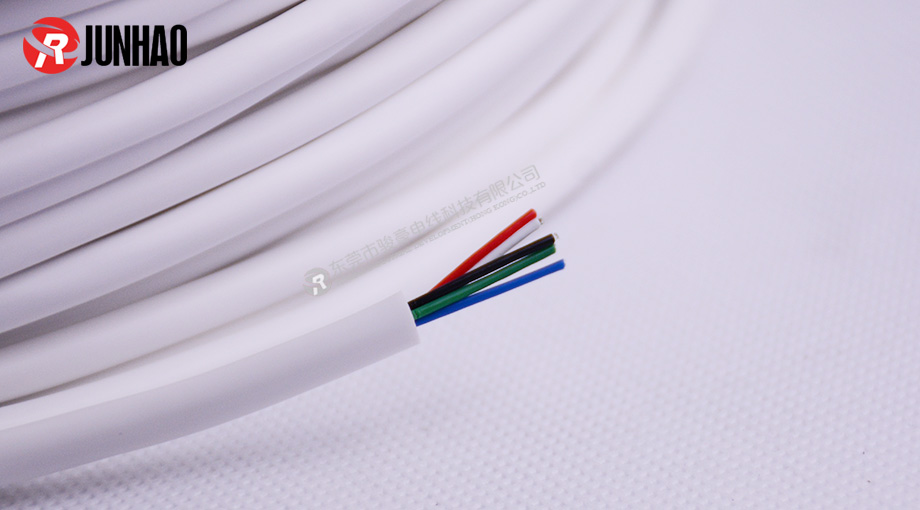 白色五芯硅胶护套线产品图