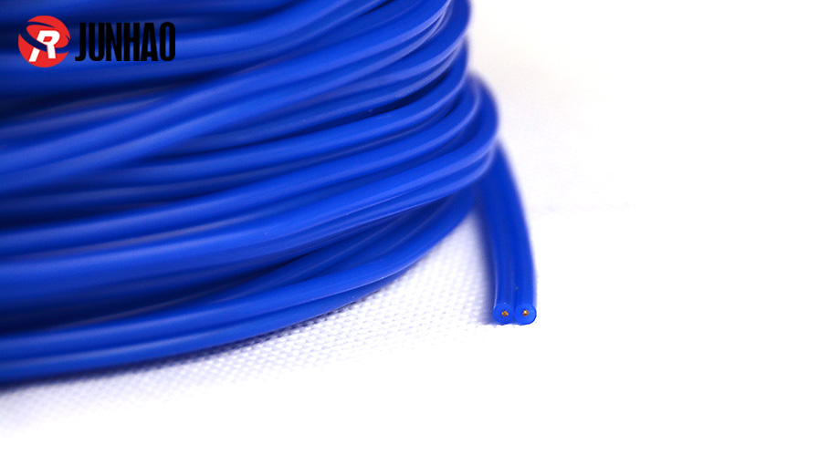 蓝色2pin耐高温特软硅胶线产品图