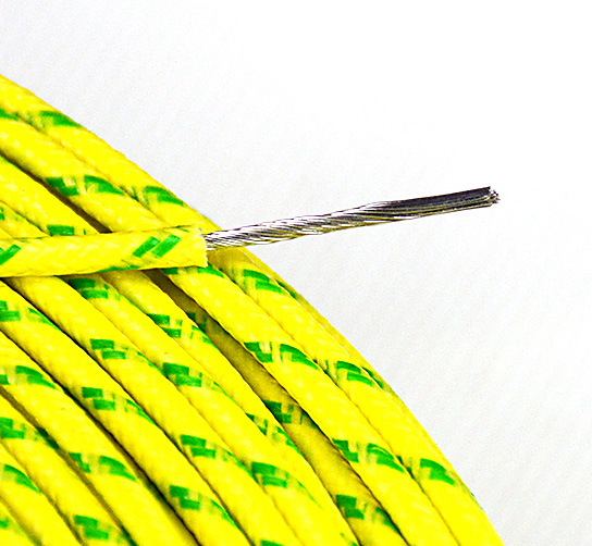 CCC耐高温玻璃纤维线60245 IEC 0.5-6平方硅胶编织线