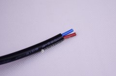 VDE 1.5平方黑色2芯欧规高温硅胶电缆线