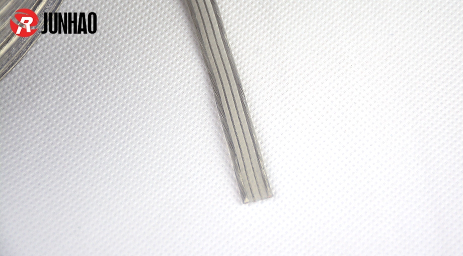4芯透明耐高温硅橡胶扁电线产品图