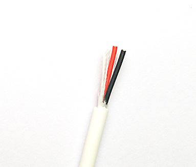 3.6mm白色红黑2芯高温硅胶电缆线