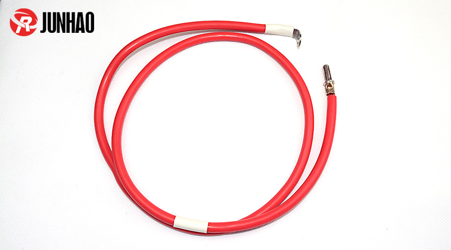 红色耐高温硅胶端子线束产品图