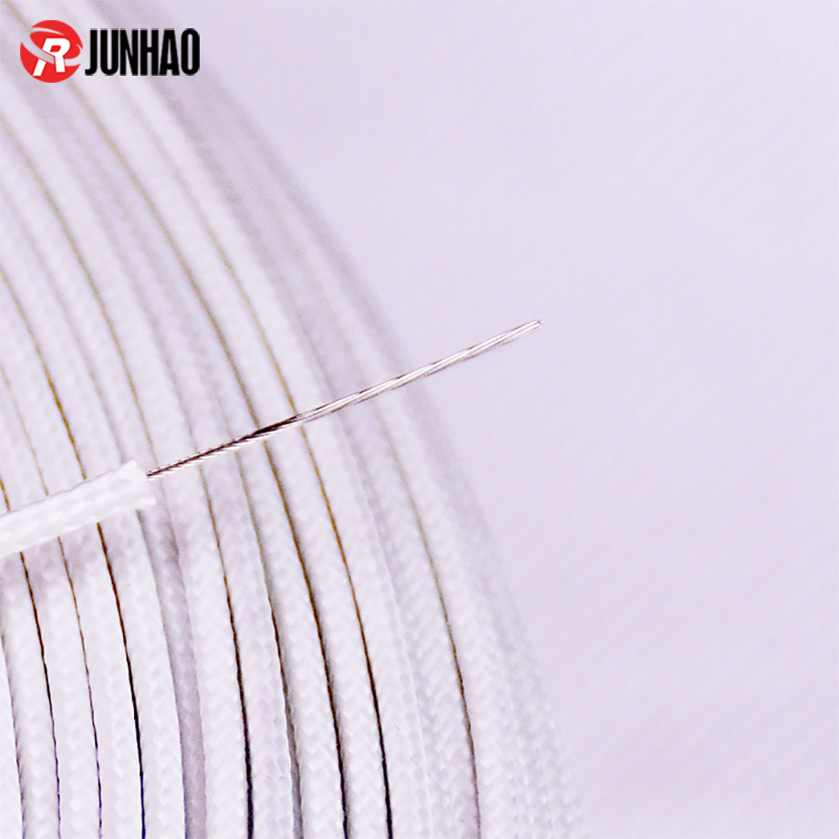 ul 3122 AWG 26 Fiberglass Braided Sheath Flexible Silicone Rubber Electric Wire 2
