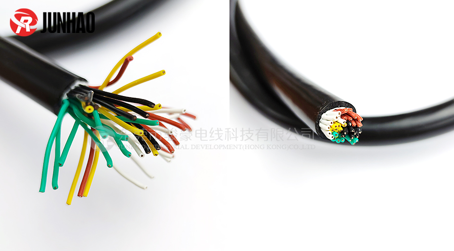 定制40芯耐温耐油电缆多芯柔性耐高温硅胶电线产品图