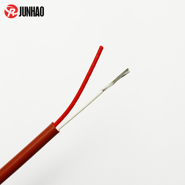 0.3mm² 2 Core Sensor Cable - FEP Silicone Jacket Red/White 200°C